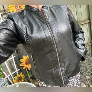 A.P.T 9 100% -Leather Moto Biker Jacket Size XL